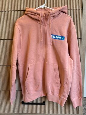 Men’s Nike Full-Zip Hoodie in Dusty Rose Pink